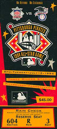 1994 All Star Game ticket