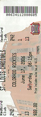 Cardinals Ticket