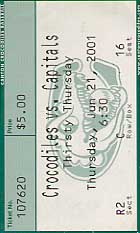 Canton Crocodiles ticket