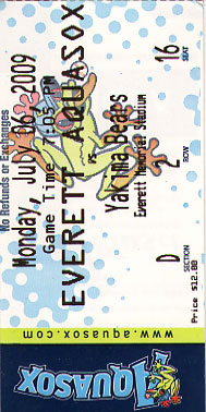 Everett Aquasox Ticket