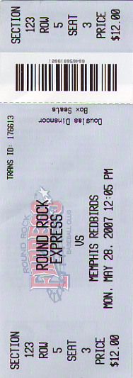 Round Rock Express Ticket