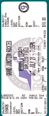 Grand Junction Rockies Ticket