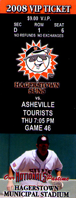 Hagerstown Suns Ticket