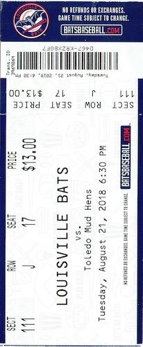 Louisville Bats Ticket