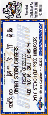 Omaha Storm Chasers Ticket
