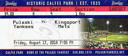 Garden City Wind Ticket