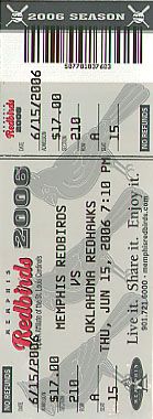 Memphis Redbirds ticket