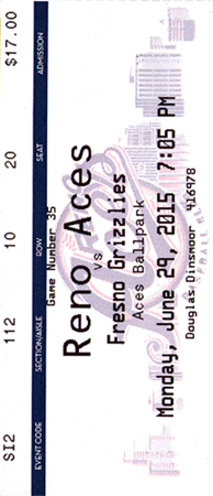 Reno Aces Ticket