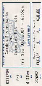 Camden Riversharks ticket