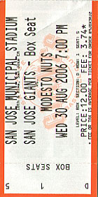 San Jose Giants ticket