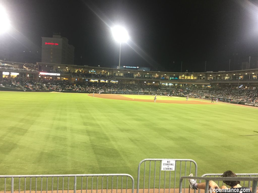 Hot game action from my seat!