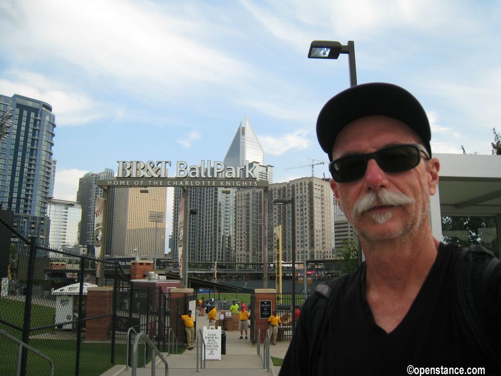 BB&T Ballpark is located in downtown Charlotte.