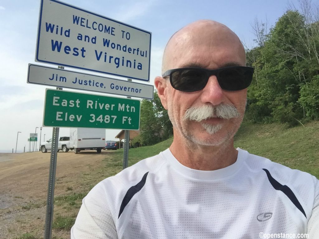Wild and wonderful! This was a nice, windy road through the hills. The border with Virginia.