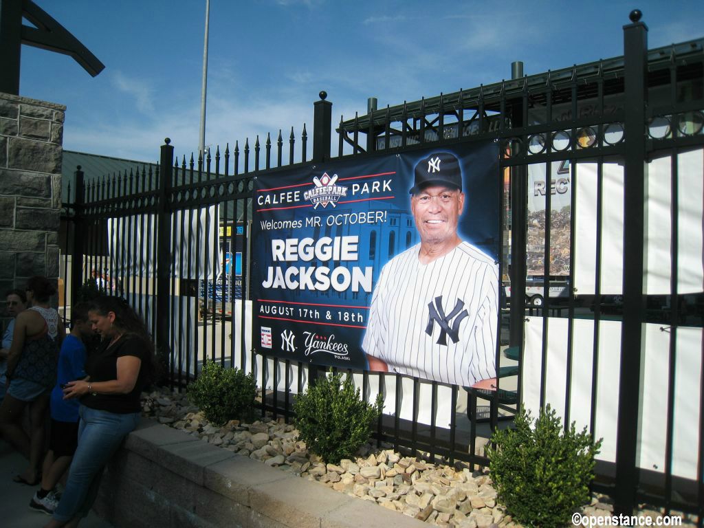 Being in the midst of a 10-day, 10-game road trip, I wasn't keeping up with local news or promotions. This sign was the only indication that a Hall of Famer would be in attendance. None of the staff knew anything about it, or what he might be doing.