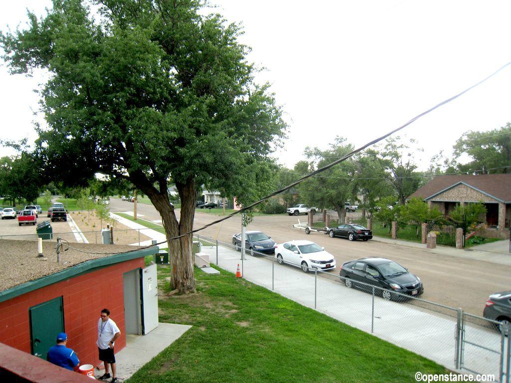 It's truly a neighborhood ballpark, with homes right across the street.