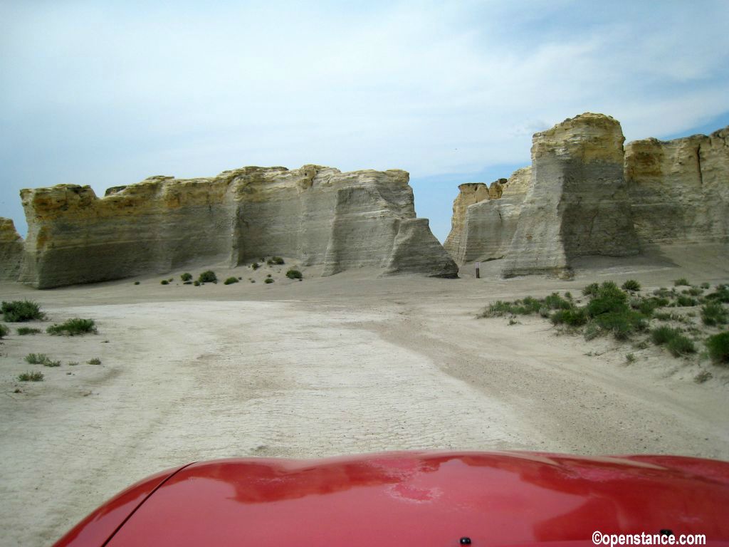 I made a slight detour on the way from Denver to Garden City to see Monument Rocks.
