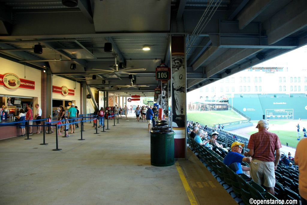 Wide concourses for the mass of humanity.