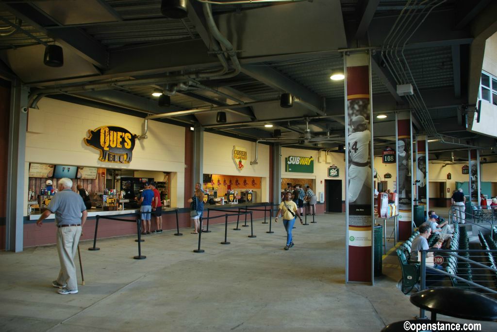 A pretty good variety of ballpark food.