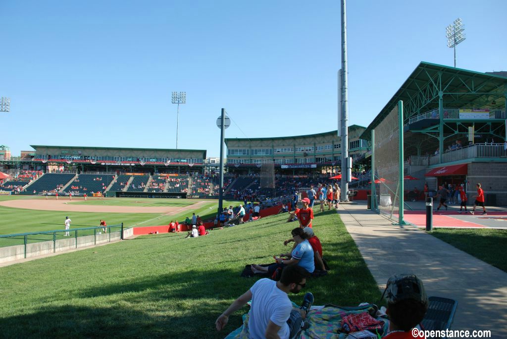 Primo foul ball territory.