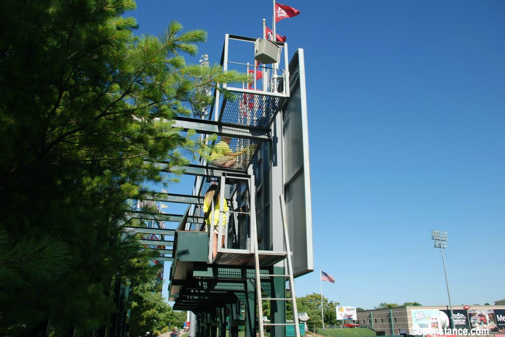 Running the manual scoreboard would suck in the rain.