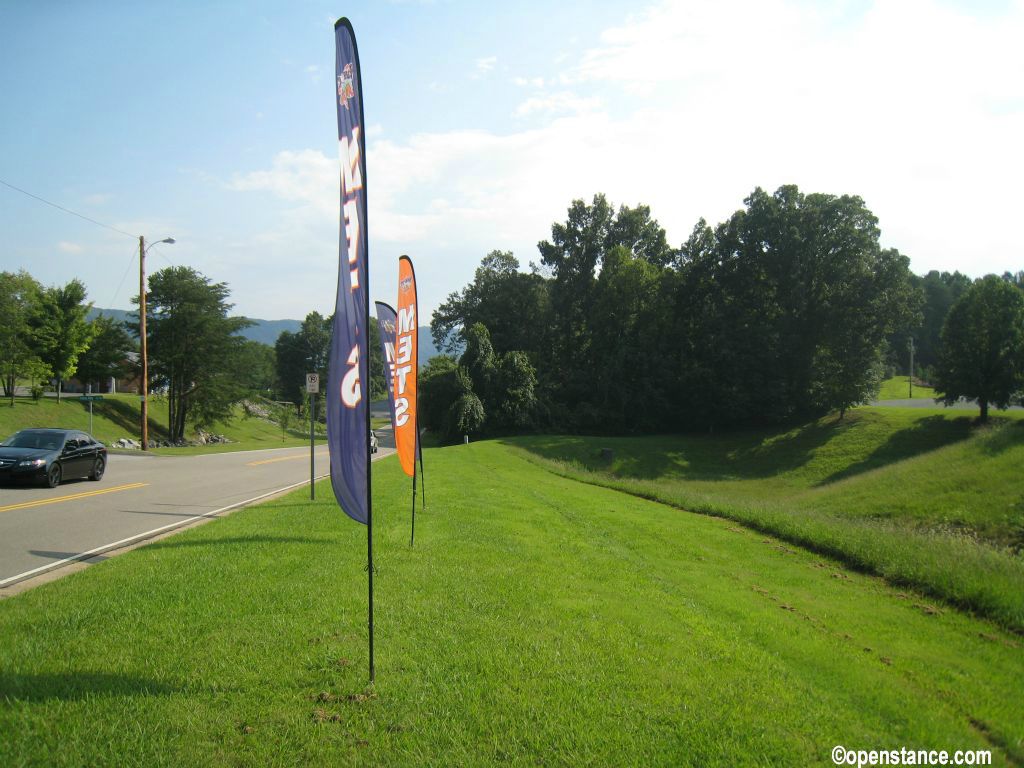 The road to the ballpark.
