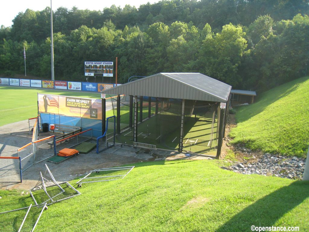 Batting cages.