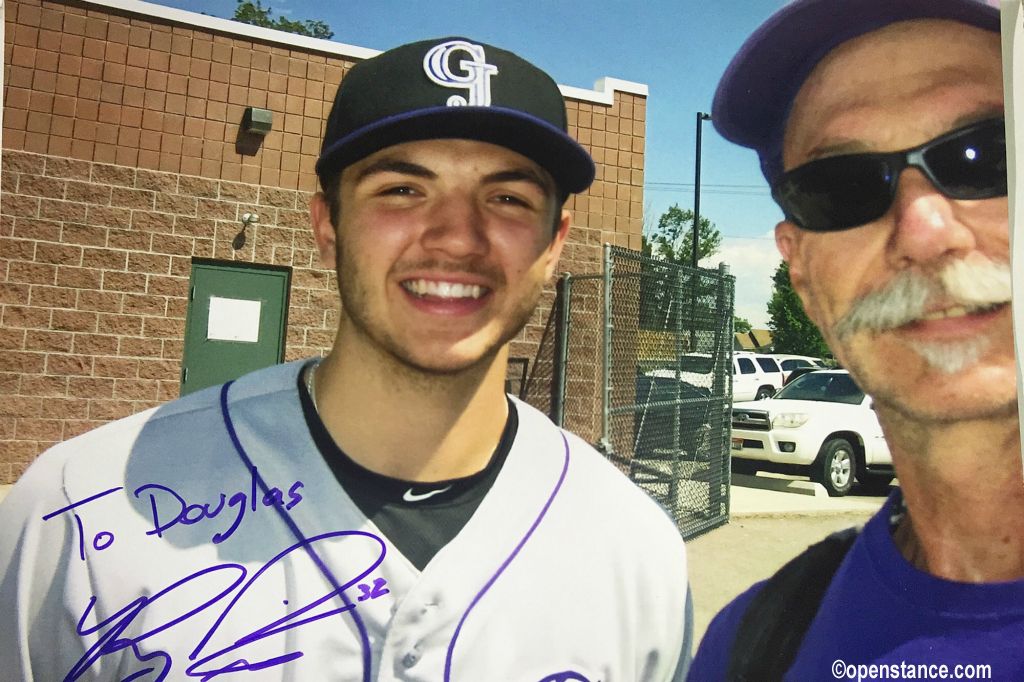 I got Riley to autograph the selfie I took of the two of us the year before in Idaho Falls.