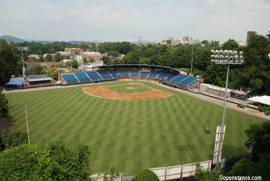 The next morning, I went up and got the money shot! One of the best angles in Minor League Baseball!